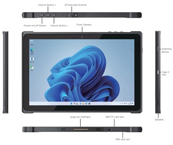 EMDOOR 10.1" EM-Q19, IPS 16:10,1200x1920,400нит.,scanner